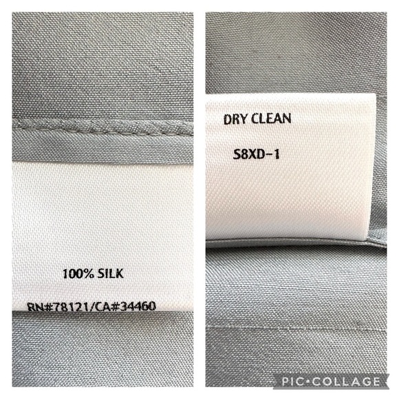 Eileen Fisher tunic top with crew neckline and 3/4 length sleeves,  in 💯 silk - Picture 15 of 16